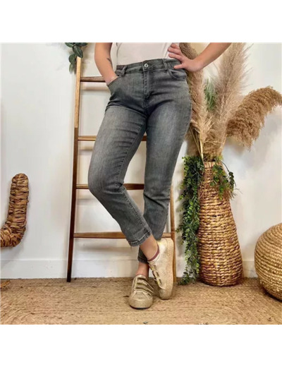 N108- Jean 7/8ème Voggo (T36-T44) (gris)