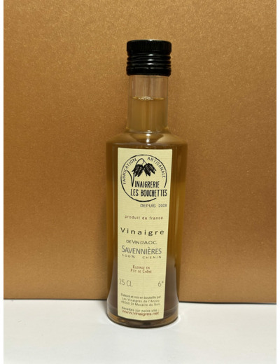 Vinaigre de vin d'A.O.C. Savennières (25cl) "Vinaigrerie les Bouchettes"