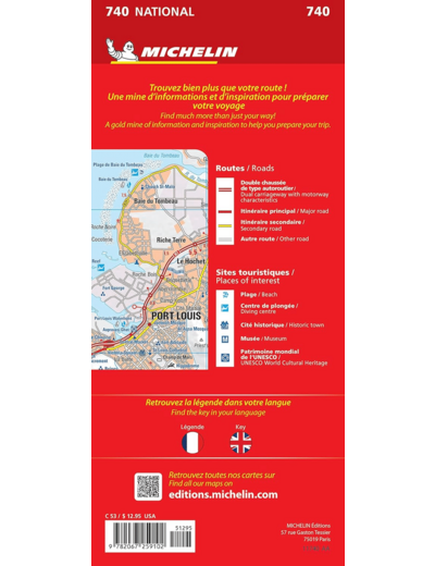 CARTE NATIONALE MAURICE / MAURITIUS - RODRIGUES