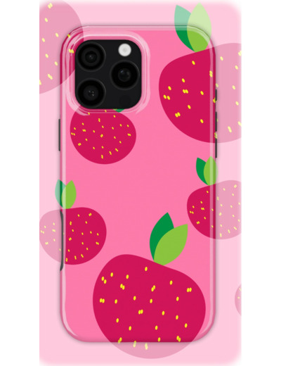 Strawberry Dreamscape | Coque de téléphone 3D 2en1 Ultra-résistante