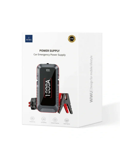 WIWU Démarreur d'appoint batterie voiture 10 000mAh
