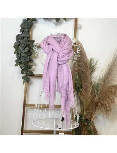 Y520- Foulard uni large (lilas)