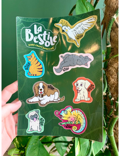 Planche de 6 stickers