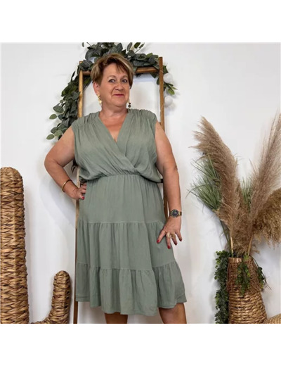 K198- Robe C’Mélodie (Tu) 🇮🇹 (kaki)