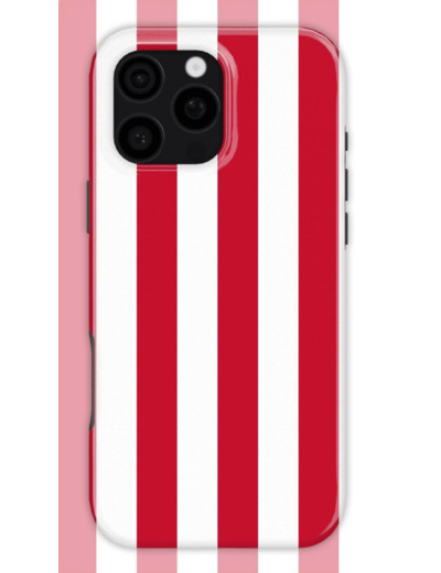 Red Stripes Case | Coque de téléphone 3D 2en1 Ultra-résistante