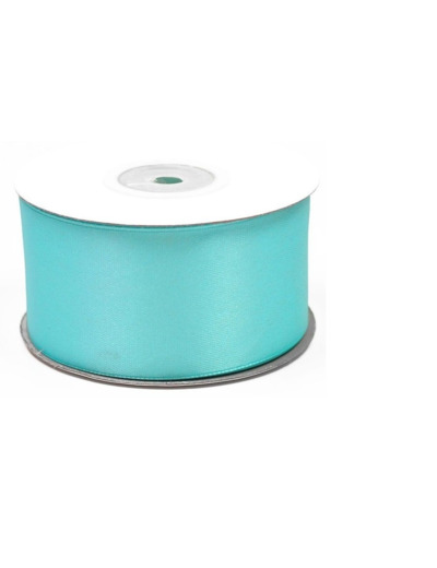 Ruban satin 38 mm de large bobine de 25 m turquoise clair ref 340