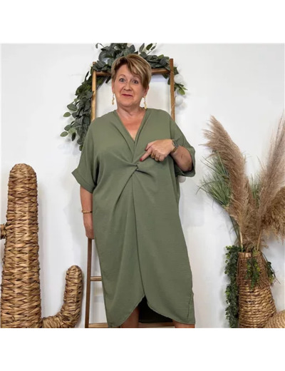 K183- Robe Loose (Gt) 🇮🇹 (kaki)