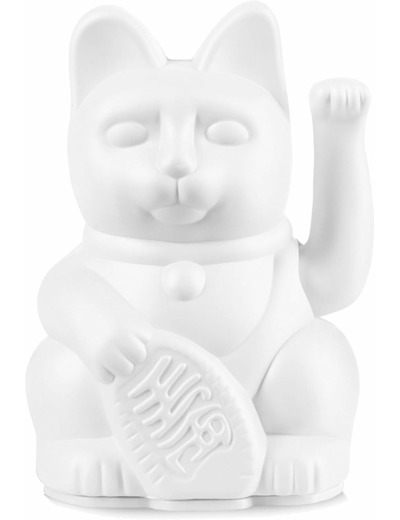DONKEY Lucky Cat Mini | Blanc – Porte-Bonheur Japonais en Blanc