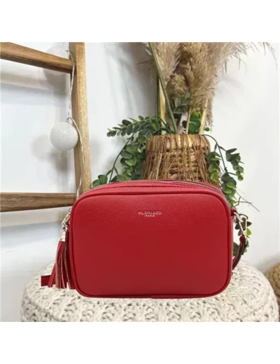 P428- Sac Flora & Co 2 Zips (rouge)