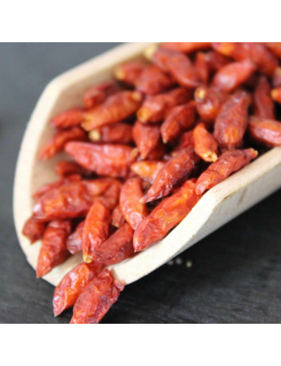 Piment oiseau ou Pili-pili rouge sec entier
