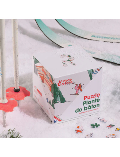 Puzzle Piece and Love | Planté de bâton