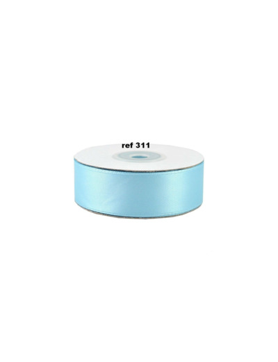 Ruban satin bleu ciel 311 largeur 25 mm