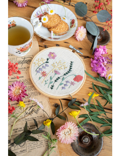 Patron Broderie Fleurs "Fleurs des Champs" - PDF à imprimer