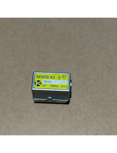 Sondes à ultrasons Krautkramer MWB 45-2 45° 2 MHz 8 x 9