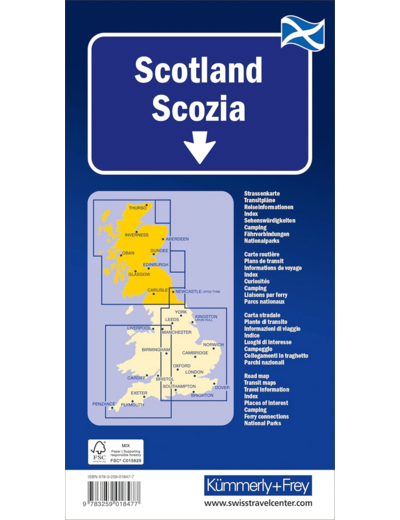 ECOSSE/SCHOTTLAND 1/275 000