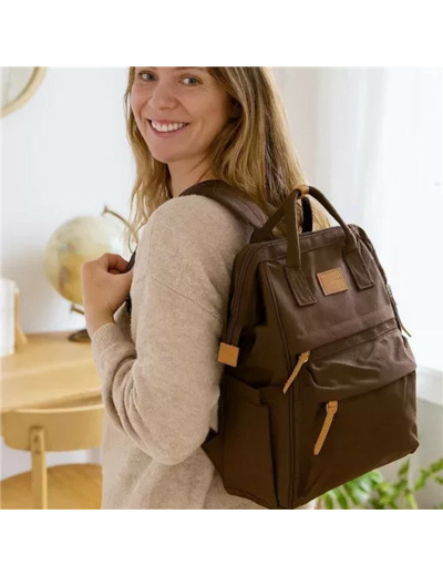 P401- Sac à dos Medium Flora & Co (marron)