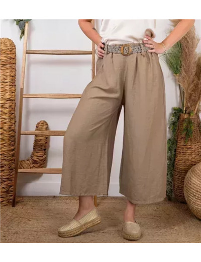 L785- Coupe 7/8ème Flare (Tu)  🇮🇹 (taupe)