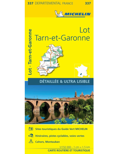 CARTE DEPARTEMENTALE LOT, TARN-ET-GARONNE