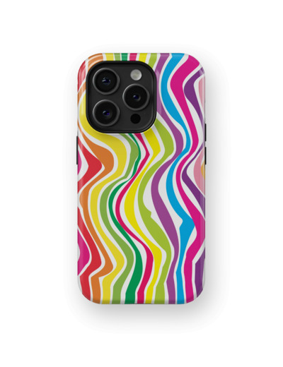 Kaleidoscope Race | Coque de téléphone 3D 2en1 Ultra-résistante