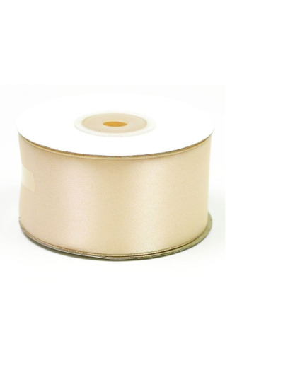 Ruban satin 38 mm de large bobine de 25 m champagne 815