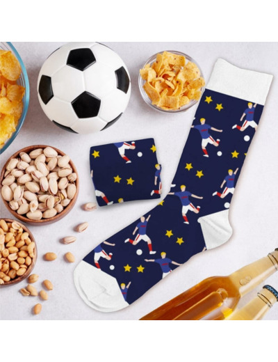 Chaussettes Passion Foot à Motifs