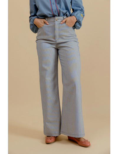 Léon - Pantalon à rayures