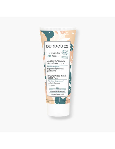 Masque Gommage Régénérant 2 en 1 Probiotic