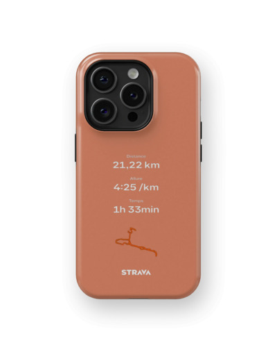Mon Run Strava - Orange | Coque 3D 2en1 Ultra-résistante