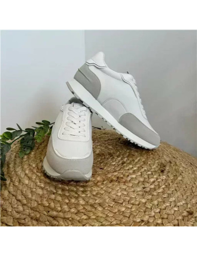 R457- Sneakers Moow bicolores ( T36-T41) (blanc)
