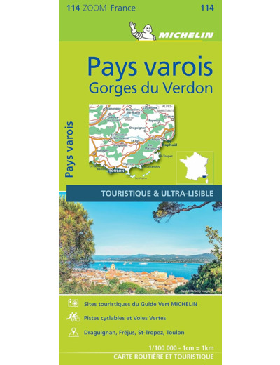CARTE ZOOM PAYS VAROIS, GORGES DU VERDON