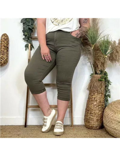 O620- Pantacourt Voggo (T42-T50) (kaki)