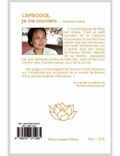 CAMBODGE, JE ME SOUVIENS
