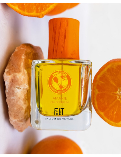 Eau de Parfum Naturelle AMANTE ANDALUCIA 11 mL - FiiLiT Parfum du Voyage - Mixte - Spray Rechargeable - Mandora Néroli Figue Frais 11 ml (Lot de 1)