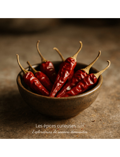 Piment Espagnol ou piment de Cayenne - Piment entier et séché