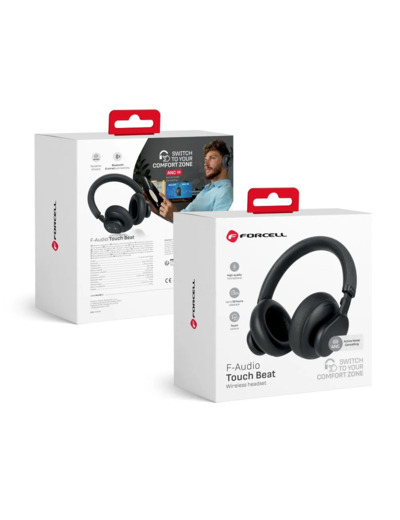 FORCELL Casque sans fil F-AUDIO ANC Touch Beat noir