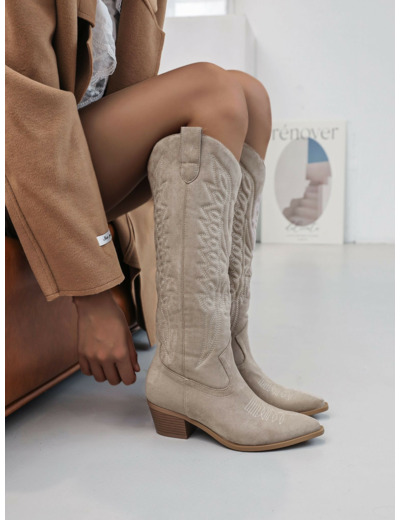 Tiagues hautes beige - Margaux - Findlay