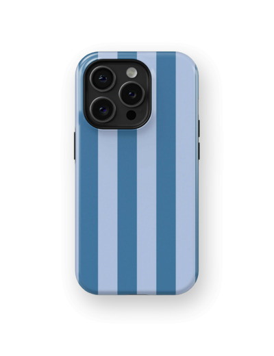 Blue Stripes Case | Coque de téléphone 3D 2en1 Ultra-résistante