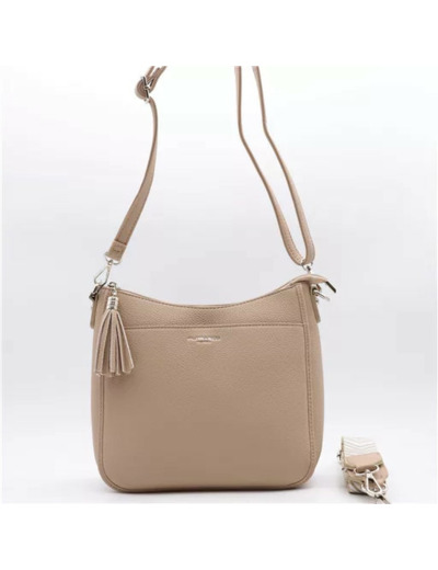 P410- Sac porté travers Flora & Co (beige)