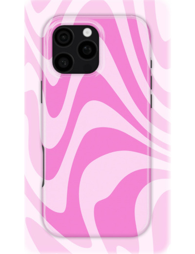 Pink Candy Waves | Coque de téléphone 3D 2en1 Ultra-résistante