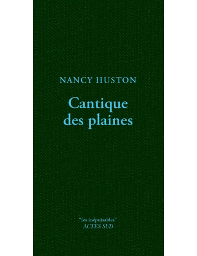 CANTIQUE DES PLAINES