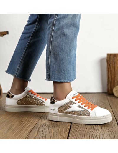 Basket Femme Orange - Talya - Findlay