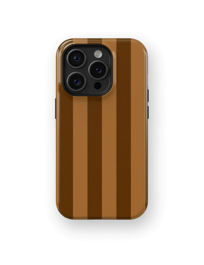 Chocolate Stripes Case | Coque de téléphone 3D 2en1 Ultra-résistante