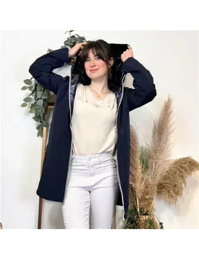 K029- Imper réversible (T36-T42) (marine)