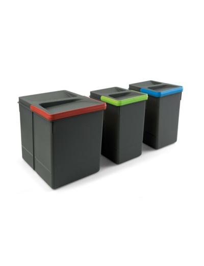Conteneur poubelles 1 x 15 litres pour base 2-3-4 cavités