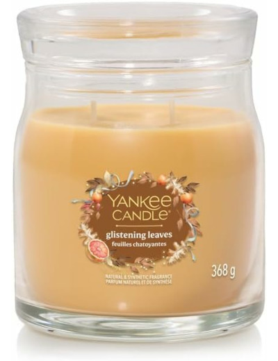 Yankee Candle, grande jarre signature feuilles chatoyantes