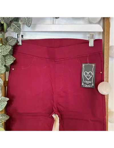 R280- Tregging Molletonné Christy (bordeaux)