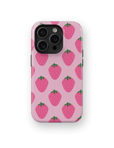 Just Strawberries | Coque de téléphone 3D 2en1 Ultra-résistante