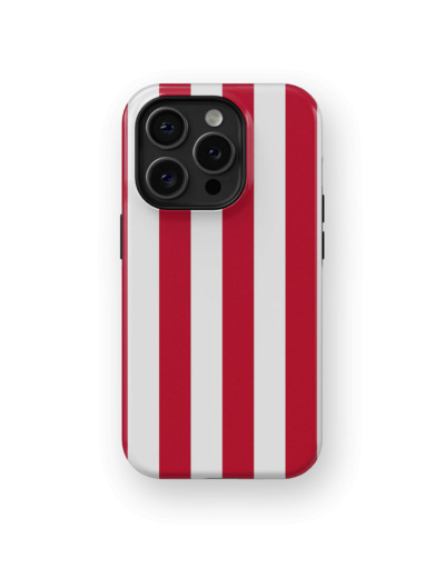 Red Stripes Case | Coque de téléphone 3D 2en1 Ultra-résistante