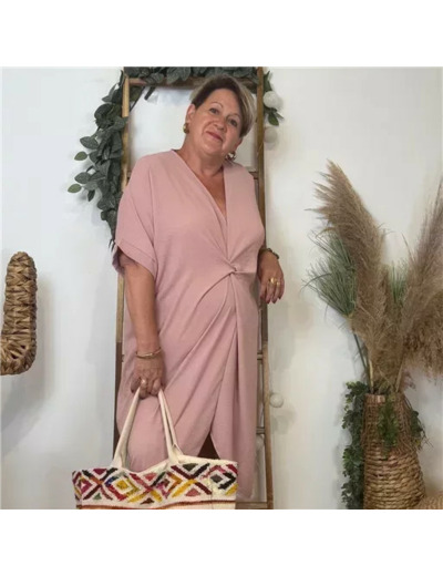Z314- Robe Loose (Gt) 🇮🇹 (rose poudré)