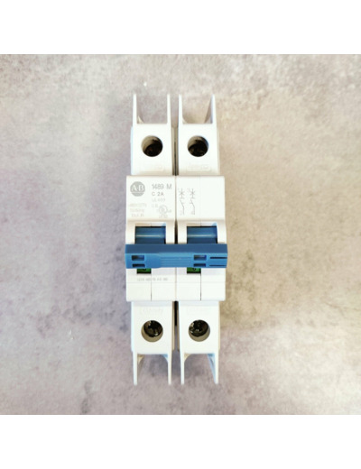 Allen Bradley - Disjoncteur 1489-M2C020 SER.D, 2 POLE, C CURVE, 2A